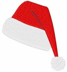 Santa hat cap embroidery digitizing sample