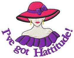 I've got Hattitude pink hat cap embroidery digitizing sample