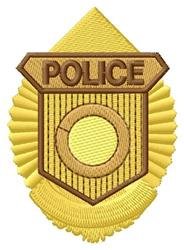 Police badge custom embroidery digitizing design