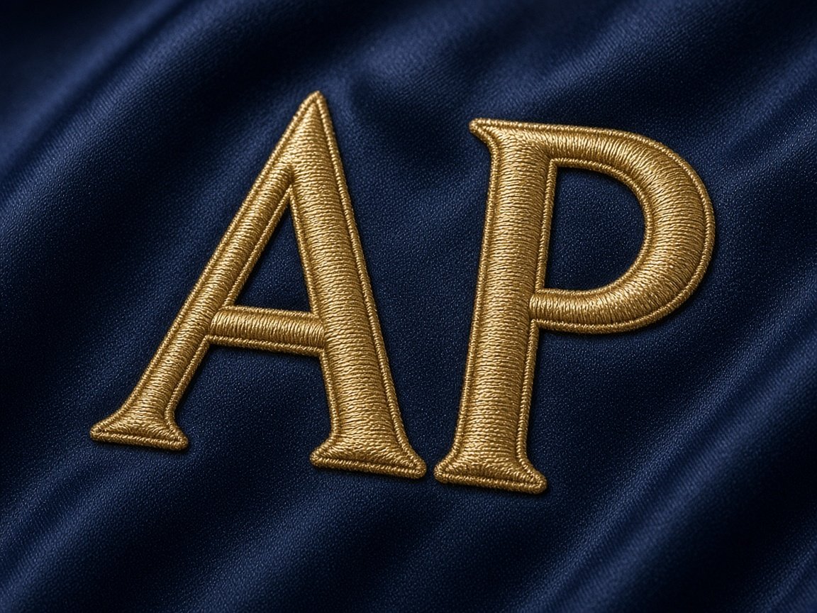 AP monogram embroidery punch