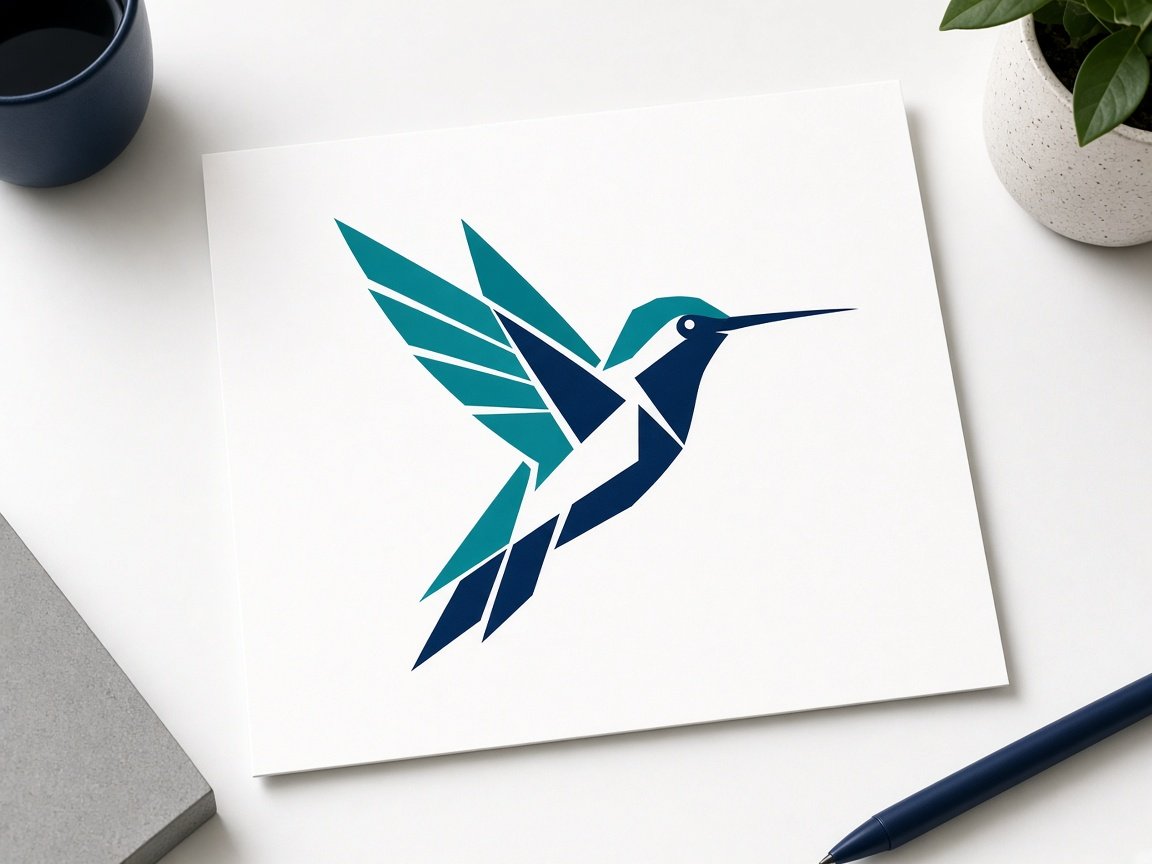 Hummingbird custom embroidery fill sample