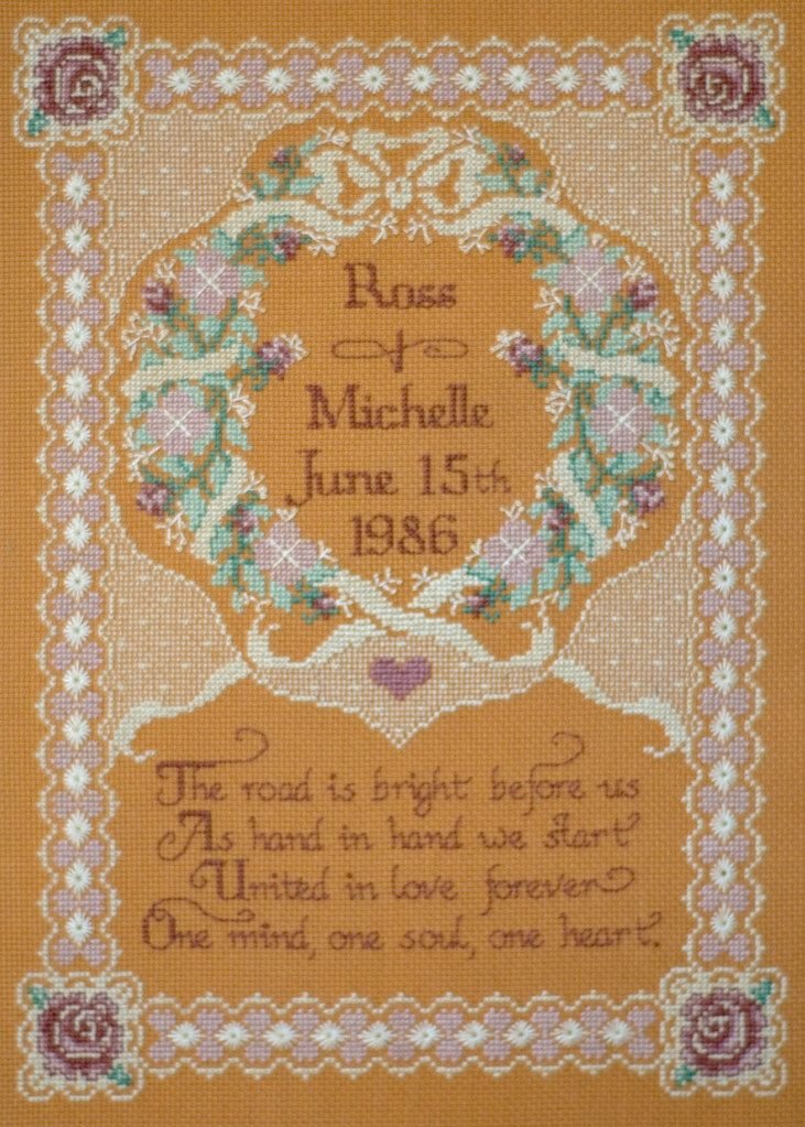 Wedding monogram sampler embroidery for logo digitizing and small lettering