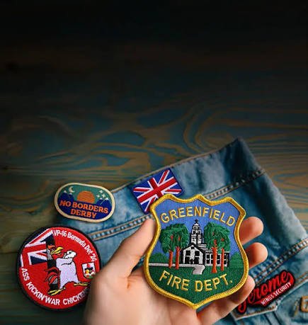 Greenfield Fire Dept patch embroidery digitizing sample