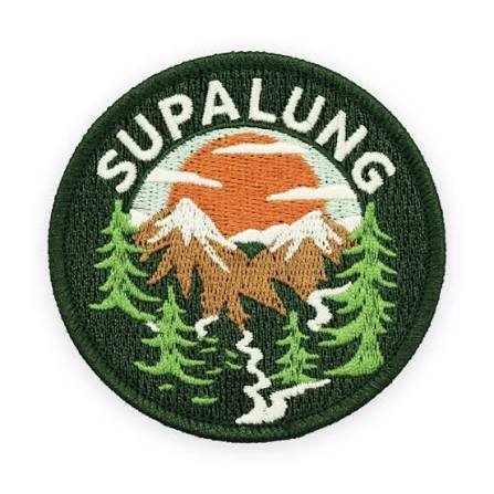 Supalung mountain patch embroidery digitizing design